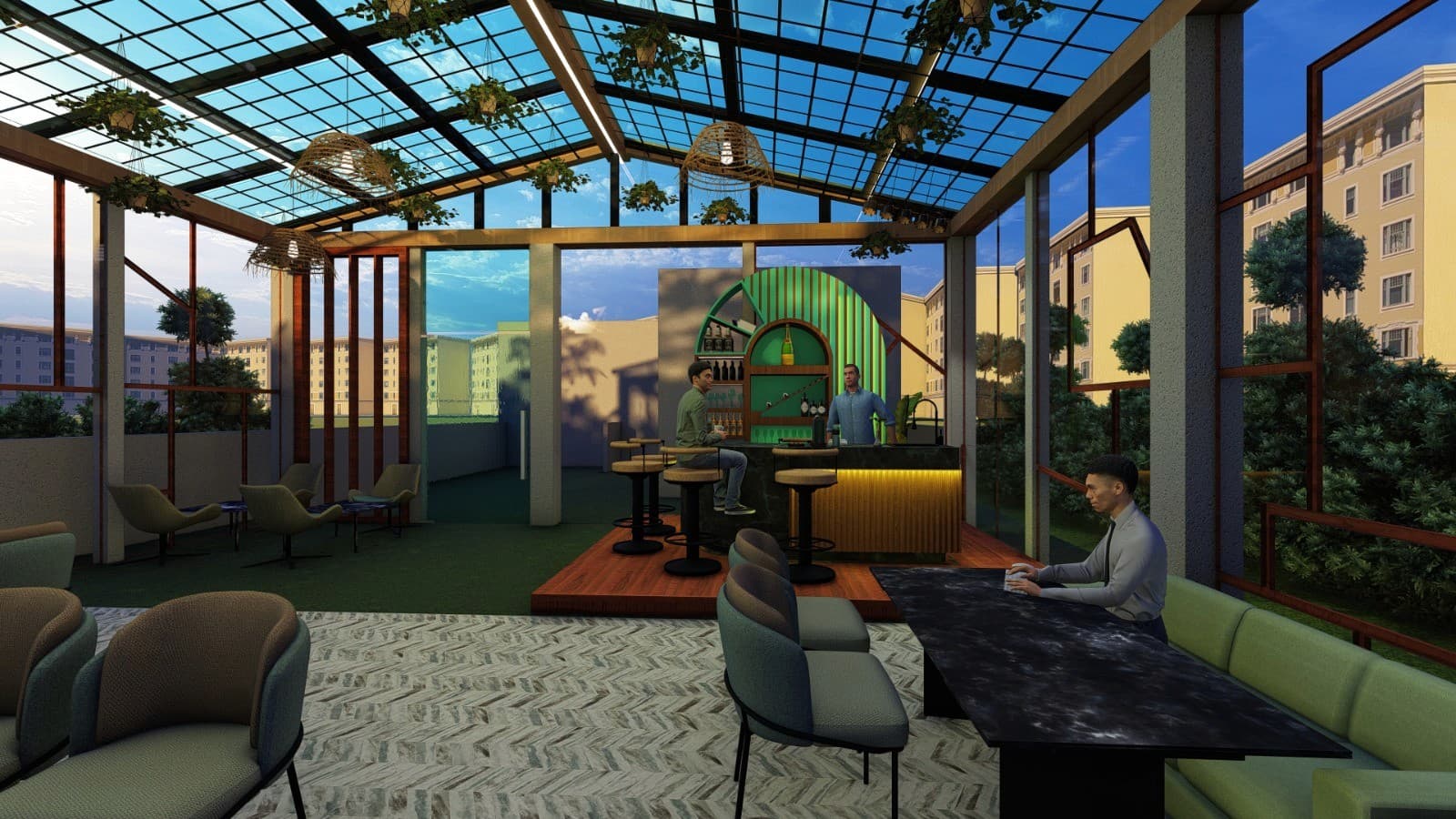 Rustic Steel House overview 1